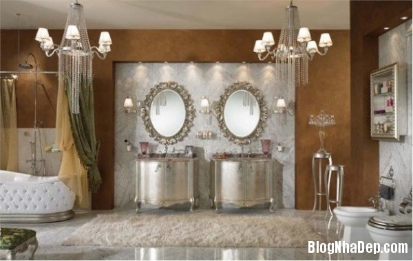 fc3b93d05cb375bbb15f812d0e9c3d83 Những căn phòng tắm được thiết kế và trang trí theo phong cách cổ điển