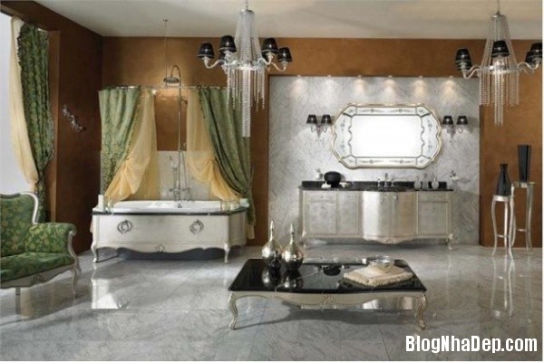 1a3eba6a23399db606c1f6752a8920f9 Những căn phòng tắm được thiết kế và trang trí theo phong cách cổ điển